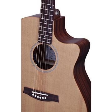 Schecter 3715 Acoustic Guitar, Natural Satin