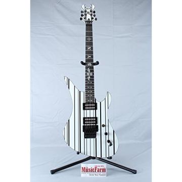 Schecter Synyster Gates Custom White w/ Black Stripes Electric Guitar