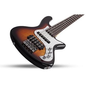 Schecter 2525 5-String Bass Guitar, 3-Tone Sunburst