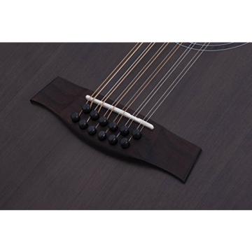 Schecter 3714 12-String Acoustic-Electric Guitar, Satin See-Thru Black