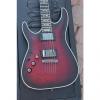 Custom 2012 Schecter Extreme Hellraiser C-1 M Left Handed Crimson Red Burst Satin Ebony Fretboard Guitar