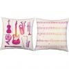 Custom Pink Instruments - RoomCraft Throw Pillows