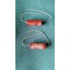 Custom Good-All .02 (2) vintage capacitor set for les paul or humbuckers 1960's (RED)