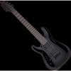 Custom Schecter Blackjack C-7 Left-Handed Electric Guitar in Gloss Black