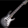 Custom Schecter Banshee-7 Extreme Electric Guitar in Charcoal Burst Finish