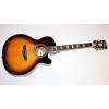 Custom D'Angelico ASG100 Sunburst Acoustic Electric Guitar w/ Case