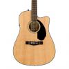 Custom Fender Classic Design CD-60SCE Dreadnought Cutaway Semi-acoustic Guitar with Preamps-onboard, 20 Fre