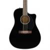 Custom Fender Classic Design CD-60SCE Dreadnought Cutaway Semi-acoustic Guitar with Preamps-onboard, 20 Fre