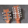 Custom Shop Natural Double Neck Acoustic Electric Guitar