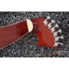 Custom Made Natural Finish Double Neck Harp Acoustic Guitar In Stock