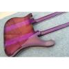 Custom Shop Double Neck Rickenbacker Purpleglo 4003 4 String Bass 12 String Guitar