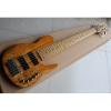Custom Butterfly Fodera 6 Strings Bass With 9V Active Pickups