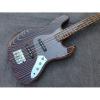 Custom Build Fender Zebra Wood Geddy Lee Jazz Bass 4 String