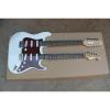 Double Neck Fender Stratocaster Vintage White Electric Guitar