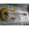 Custom Yellow Fender Stratocaster Floyd Rose Tremolo Electric Guitar