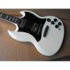 Custom Shop SG White Finish Electric Guitar