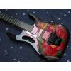 Custom Shop Ibanez Red Flower Electric Guitar