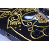 Custom Shop Explorer Electric Black Gold Painting Electric Guitar