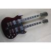 Custom Shop Don Felder EDS 1275 SG Double Neck Red Wine Electric Guitar