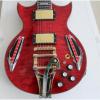Custom Shop ES 335 Bigbys Maple Red LED Jazz Electric Guitar