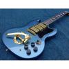 Custom SG Angus Young Tremolo Metallic Blue Electric Guitar