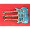 Custom PRS Triple Neck Electric Guitar Metallic Blue
