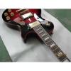 Custom LP Red Binding Electric Guitar Widow Burst