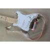 Custom Crystal Red Led Acrylic Stratocaster Electric Guitar