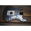 Custom American Silver Stripe Gray Stratocaster Electric Guitar