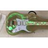 Crystal Ibanez Green Led Light Acrylic Plexiglass Electric Guitar