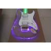 Crystal Blue Green Led Acrylic Stratocaster Electric Guitar