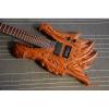Custom Handmade 6 String Carved Dragon Electric Guitar