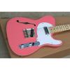 Custom Fender F Hole Carnation Pink Telecaster Electric Guitar