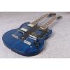 Custom Shop Jimmy Page Design SG Blue EDS 1275 Double Neck Guitar
