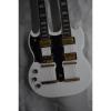 Custom Shop Don Felder EDS 1275 SG Double Neck Arctic White Gold Hardware Guitar Left Handed