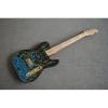 Custom Shop Paisley Fender James Burton  Blue Fire Telecaster 6 String Guitar Floral