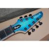 Custom Built Regius 7 String Transparent Blue Mayones Guitar
