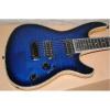 Custom Built Regius 7 String Transparent Dark Blue Mayones Guitar Japan Parts