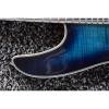 Custom Built Regius 7 String Transparent Blue Tiger Burst Maple Top Mayones Guitar