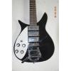 Custom Shop Left Handed Rickenbacker 325C64 21 Inch Scale Length Jetglo Guitar
