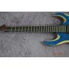 Custom Shop Black Machine 6 String Quilted Blue Maple Top Electric Guitar