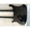 Custom 4080 Double Neck Geddy Lee Black 4 String Bass 6/12 String Option Guitar
