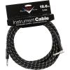 Fender Custom Shop Performance Series Right Angle Instrument Cable Black Tweed 18.6 ft.
