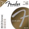 Fender 70XL 80/20 Phosphore Bronze Acoustic Guitar Strings 3-Pack, Extra Light Guage 10-48
