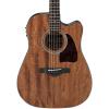 Ibanez AW54CEOPN Artwood Solid Top Dreadnought Acoustic-Electric Guitar Open Pore Natural