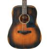 Ibanez AVD6 Artwood Vintage Distressed Dreadnought Acoustic Guitar Tobacco Sunburst