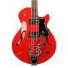 Godin Montreal Premiere Hollowbody Electric Guitar with Bigsby Transparent Red