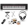 Yamaha NP32 Portable Keyboard with Headphones, Bench, Stand and Sustain Pedal Black