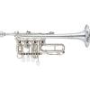 Yamaha YTR-988 Custom Series Rotary Bb / A Piccolo Trumpet Silver