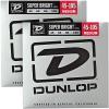 Dunlop Super Bright Nickel Light 4-String Bass Guitar Strings (9-42) 2-Pack